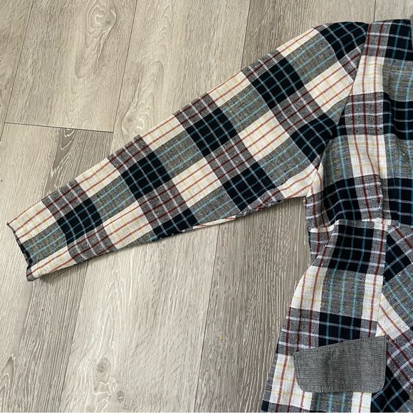 80s Vintage Sorrena Tokyo 9 Blazer Suit Dress Plaid Long Sleeve Size Small - Picture 6 of 9